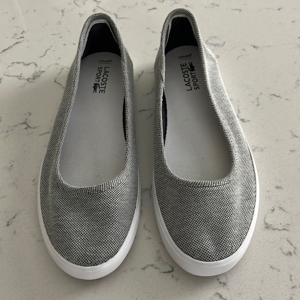 Gray Lacoste Shoes